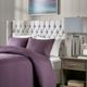 Olliix by Madison Park Grey Queen Amelia Upholstery Headboard-2