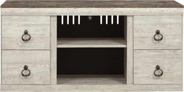 Signature Design by Ashley® Willowton 3-Piece Whitewash Entertainment Center-3