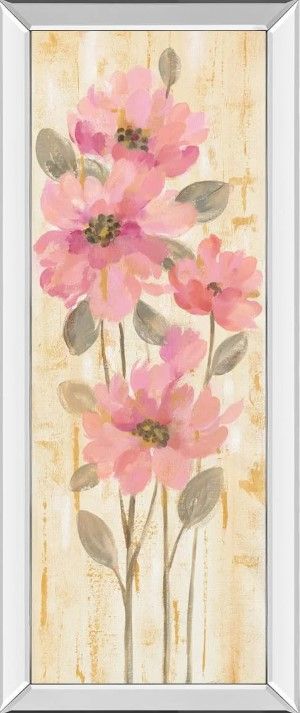 Classy Art Beautiful Garden Stems I by Silvia Vassileva Mirrored Frame Wall Art-0
