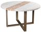 Horizon Home® Spectrum Stone Top 52" Round Table with Metal Base-0