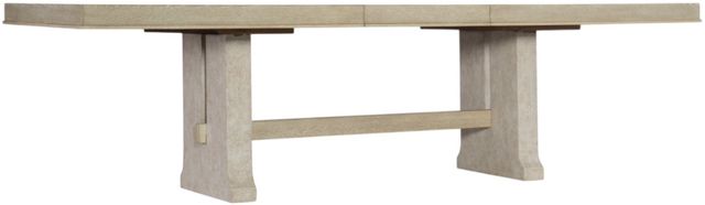 Hooker® Furniture Cascade Terrain Extendable Dining Table with Textured Gesso Base-2