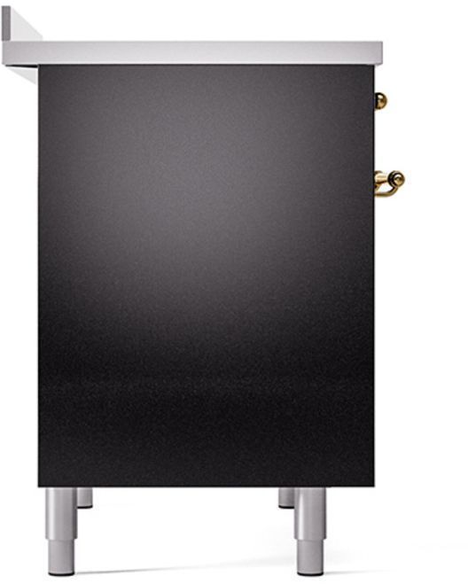 Ilve® Nostalgie II Series 40" Glossy Black Pro Style Induction Range-3
