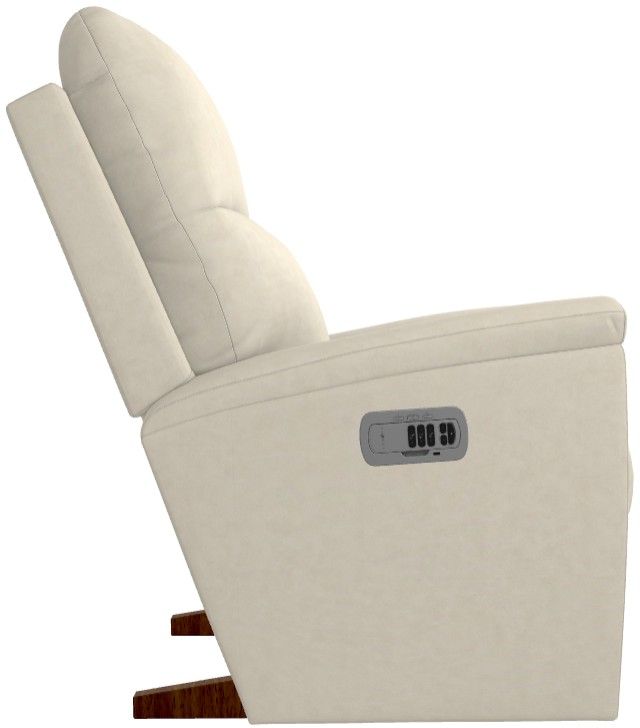 La-Z-Boy® Norton Oyster Leather Power Rocking Recliner with Headrest and Lumbar-3