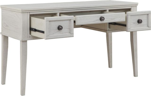 Signature Design by Ashley® Robbinsdale Antique White Mirrored Vanity with Bench-2