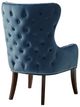 Olliix by Madison Park Blue Hancock Button Tufted Back Accent Chair-2