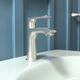 Hansgrohe Metris Brushed Nickel Single-Hole Faucet 100 with Pop-Up Drain-1