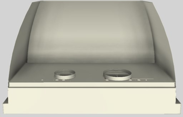 Vent-A-Hood® Designer Series 48" Biscuit Wall Mounted Range Hood-1