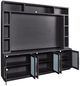 aspenhome® Perry Black Console and Hutch-1