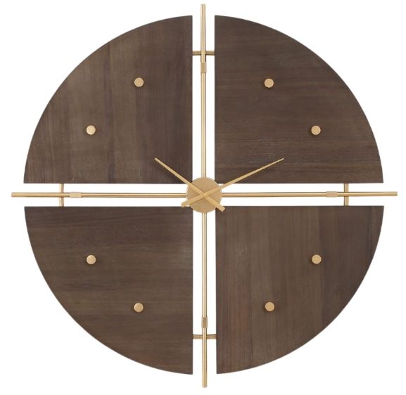 Uttermost® Walnut Elegance Brown Wall Clock-0