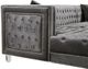 Meridian Furniture Moda 3-Piece Grey Velvet U-Shape Double Chaise Sectional-3