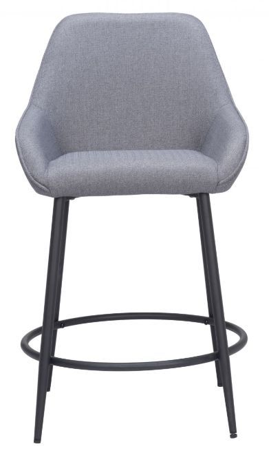 Zuo® Modern Vila Gray Counter Stool-2