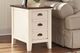 Signature Design by Ashley® Whitesburg White Chair Side End Table-1