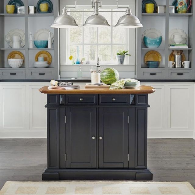 homestyles® Americana Black Kitchen Island-1