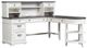 Liberty Furniture Allyson Park Charcoal/Wire Brushed White L Shaped Desk Set-1