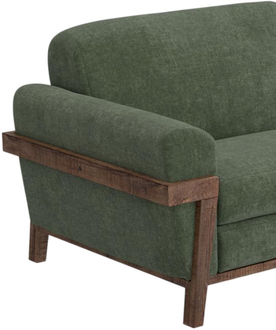 International Furniture Direct Loft Brown Olive Accent Chair-4