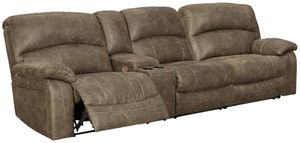 Benchcraft Segburg 2-Piece Driftwood Power Reclining Sectional with Console Benchcraft Segburg 2-Piece Driftwood Power Reclining Sectional with Console