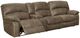 Benchcraft® Segburg 2-Piece Driftwood Power Reclining Small Spaced Sectional with Console-0