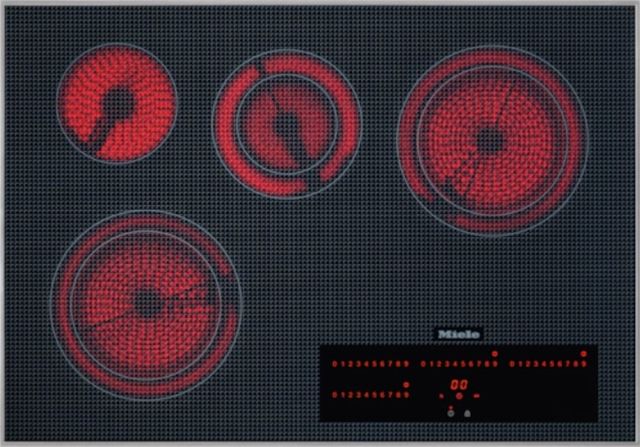 Miele 30" Stainless Steel Electric Cooktop with Four Cooking Zones-0