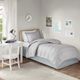Olliix by Intelligent Design Grey Twin XL Extended Drop 36" Dorm Bed Skirt-1