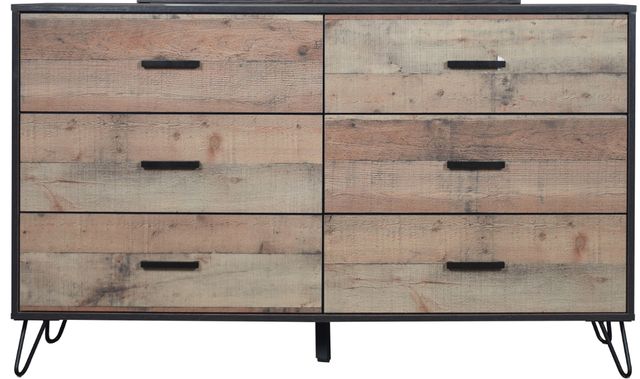 New Classic® Home Furnishings Elk River 4-Piece Rustic Queen Panel Bedroom Set-3