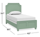 Bassett® Furniture Ventura Sea Mist Twin Panel Bed-1