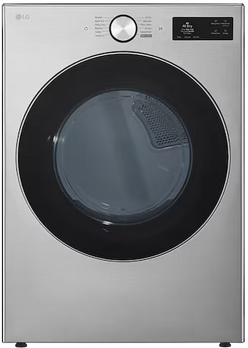 LG 7.4 Cu. Ft. Graphite Steel Electric Dryer with AI Sensor Dry and TurboSteam®-0