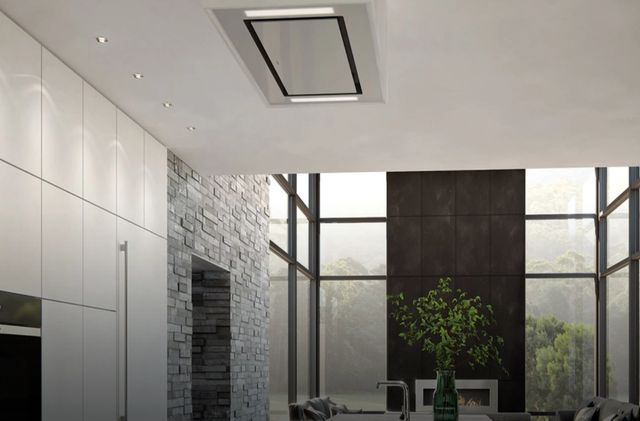 Wolf® 36" White Ceiling Hood-1