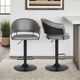 Armen Living Brody Black/Gray Bar Stool-2