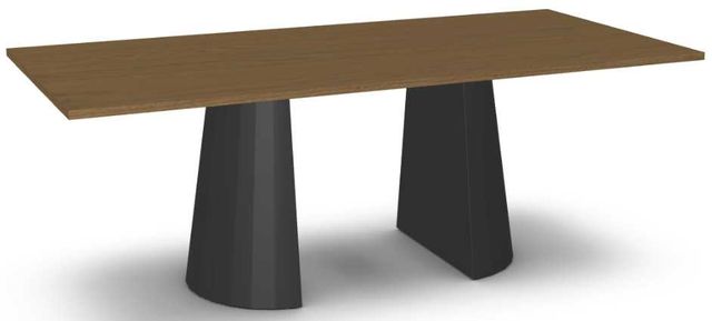 Amisco Customizable Gemma Thermo Fused Laminate White Oak Dining Table-0