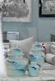 A & B Home Koi Blue/White Jar-4