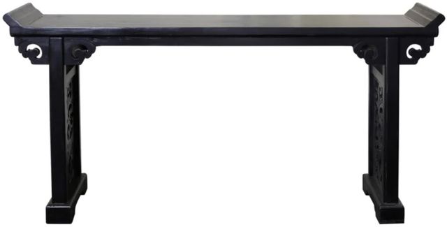 StyleCraft Jiamen Altar Black Console Table-1