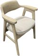 Nest Home Collections Wagner Sand/White Washed Arm Chair-0