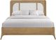 Bernards Tapestry Honeycomb Reversible King Panel Bed-5