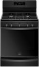 Whirlpool® 30" Freestanding Gas Range-Black-0