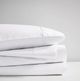 Olliix by Clean Spaces Allergen Barrier White Full 300 Thread Count Cotton Sheet Set-1