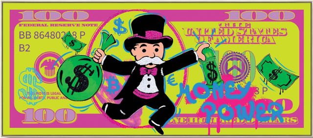 Classy Living Expressive Money Power Mixed Media Wall Art-0