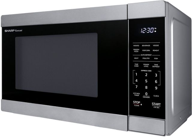Sharp® Carousel® 1.1 Cu. Ft. Stainless Steel Countertop Microwave-4