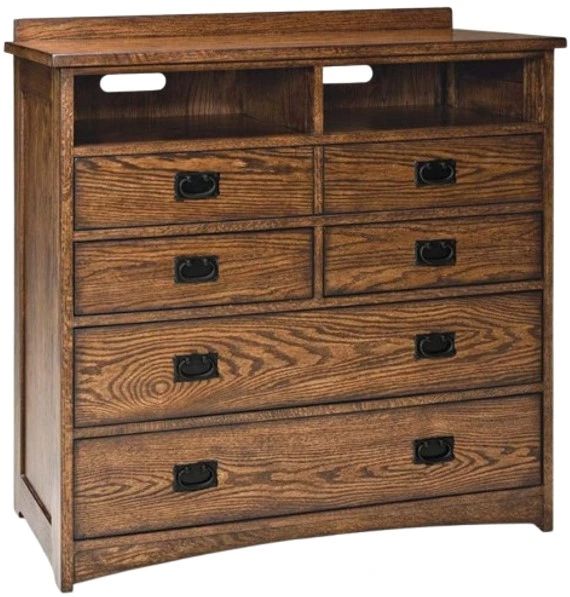Intercon Oak Park Mission Media Chest-0