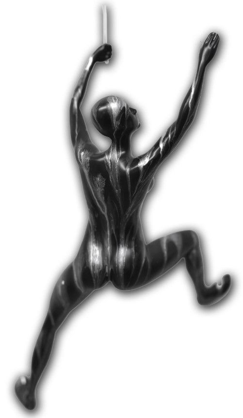 Classy Living Off the Wall Woman in Black and Silver Wall Art-0