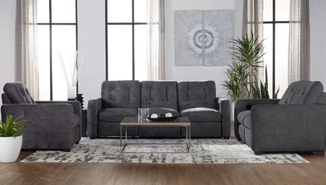 Hughes Furniture® 53019 Supple Shadow Manual Reclining Sofa-1