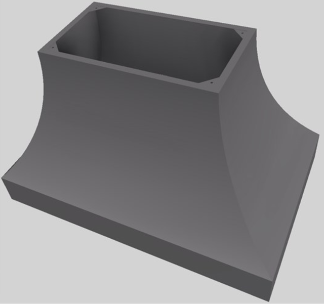 Vent-A-Hood® Designer Series 48" Gunsmoke Island Range Hood-3
