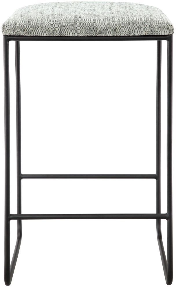 Olliix by Martha Stewart Grey/Black Hastings Counter Stool-1