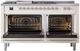 Ilve® Nostalgie II Series 60" Antique White Pro Style Dual Fuel Range-2