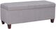 Linon Carmen Gray Storage Ottoman-0