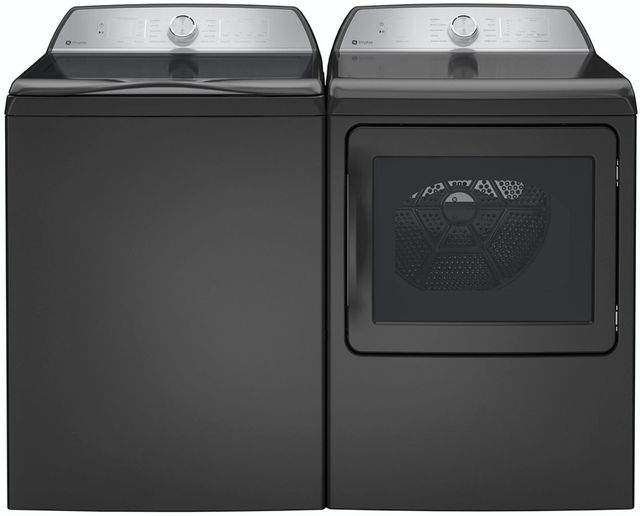 GE Profile™ 7.4 Cu. Ft. Diamond Gray Front Load Electric Dryer with Sanitize Cycle and Sensor Dry-4