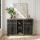 Elements International Jemma Dark Espresso/Gray Buffet-1