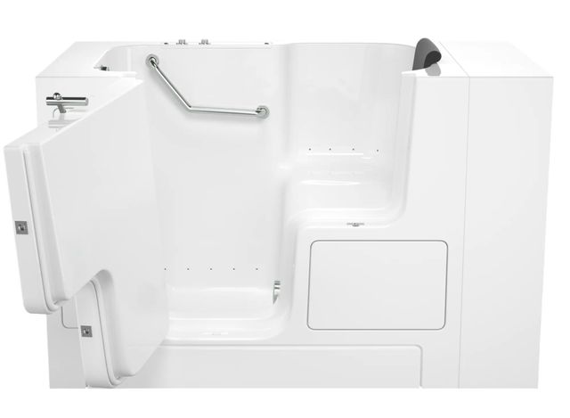 American Standard Gelcoat Premium Series White 32" x 52" Walk-In Tub with Air Spa System - Left-Hand Drain-1