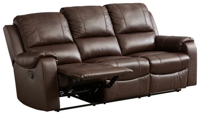 Signature Design by Ashley® Grixdale Brown Reclining Sofa-1