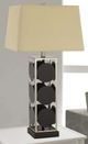 Cal® Lighting & Accessories Hanson Black/Antique Silver Table Lamp-1