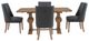 Powell® Banks 5-Piece Gray/Rustic Honey Dining Table Set-2